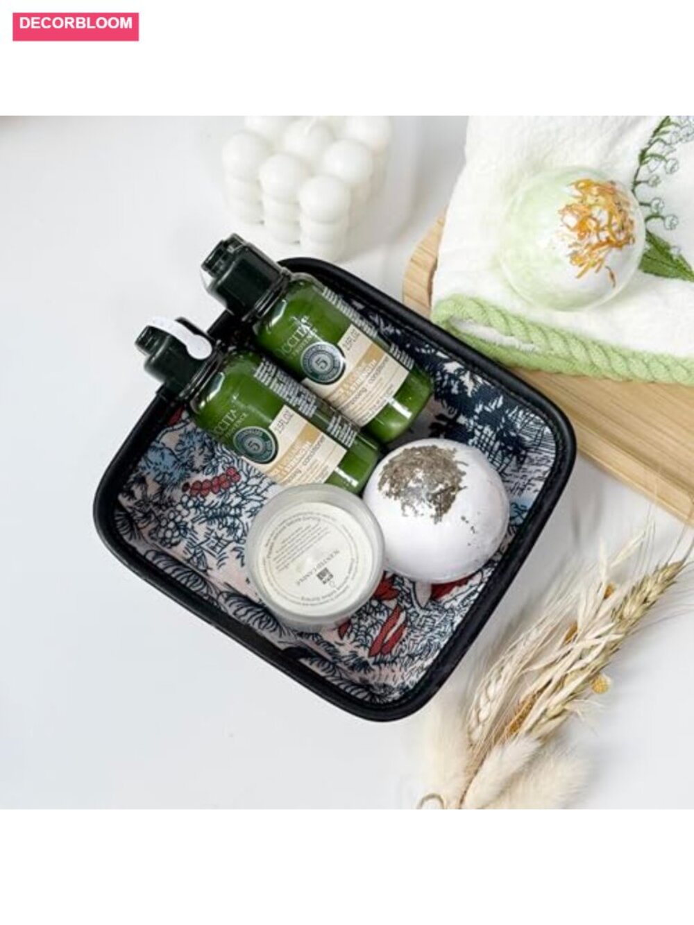 Decorative Catchall Tray with Jewelry Cleaning Cloth, Resin and Canvas, Leather - Picture 6 of 6